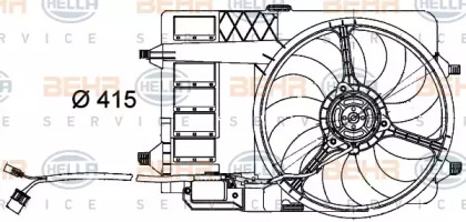 Вентилятор (BEHR HELLA SERVICE: 8EW 351 000-291)