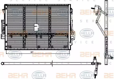 Конденсатор (BEHR HELLA SERVICE: 8FC 351 000-391)