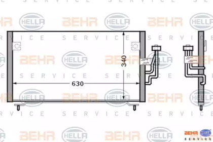 Конденсатор (BEHR HELLA SERVICE: 8FC 351 024-151)