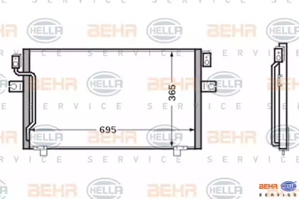 Конденсатор (BEHR HELLA SERVICE: 8FC 351 024-171)