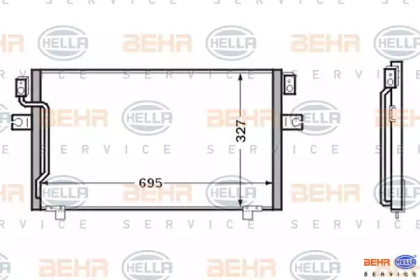 Конденсатор (BEHR HELLA SERVICE: 8FC 351 024-181)