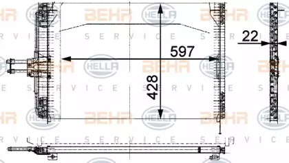 Конденсатор (BEHR HELLA SERVICE: 8FC 351 035-461)