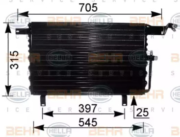 Конденсатор (BEHR HELLA SERVICE: 8FC 351 035-571)