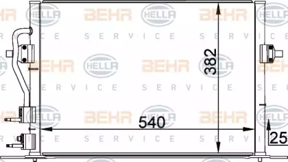 Конденсатор (BEHR HELLA SERVICE: 8FC 351 035-581)