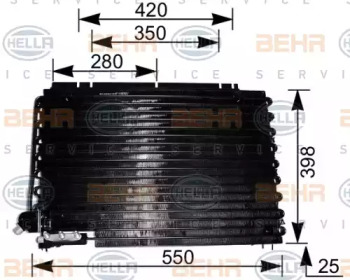 Конденсатор (BEHR HELLA SERVICE: 8FC 351 035-601)