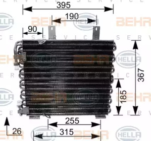 Конденсатор (BEHR HELLA SERVICE: 8FC 351 035-621)