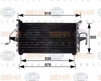 Конденсатор (BEHR HELLA SERVICE: 8FC 351 035-681)