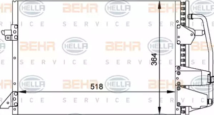 Конденсатор (BEHR HELLA SERVICE: 8FC 351 035-701)