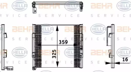 Конденсатор (BEHR HELLA SERVICE: 8FC 351 035-731)