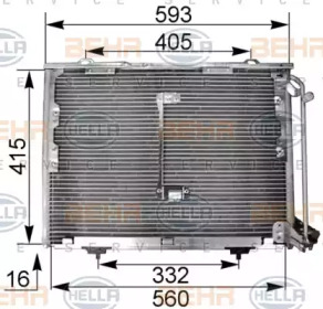 Конденсатор (BEHR HELLA SERVICE: 8FC 351 036-014)