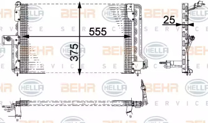 Конденсатор (BEHR HELLA SERVICE: 8FC 351 036-021)