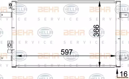 Конденсатор (BEHR HELLA SERVICE: 8FC 351 036-111)