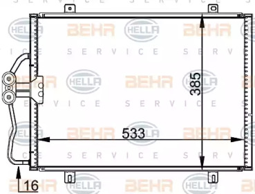 Конденсатор (BEHR HELLA SERVICE: 8FC 351 036-191)