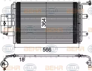 Конденсатор (BEHR HELLA SERVICE: 8FC 351 036-384)