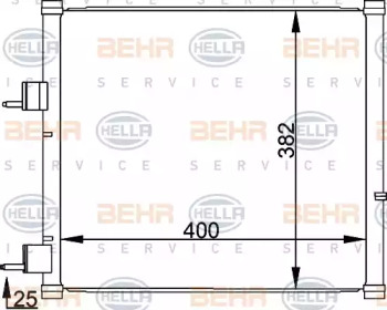 Конденсатор (BEHR HELLA SERVICE: 8FC 351 036-421)