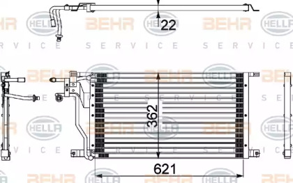 Конденсатор (BEHR HELLA SERVICE: 8FC 351 036-441)