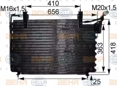 Конденсатор (BEHR HELLA SERVICE: 8FC 351 036-711)