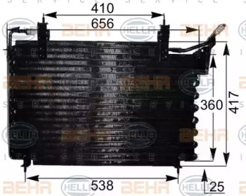 Конденсатор (BEHR HELLA SERVICE: 8FC 351 036-781)