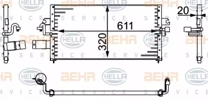 Конденсатор (BEHR HELLA SERVICE: 8FC 351 037-061)