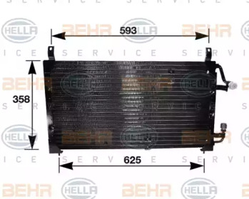 Конденсатор (BEHR HELLA SERVICE: 8FC 351 037-111)