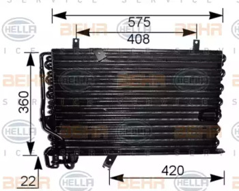 Конденсатор (BEHR HELLA SERVICE: 8FC 351 037-131)