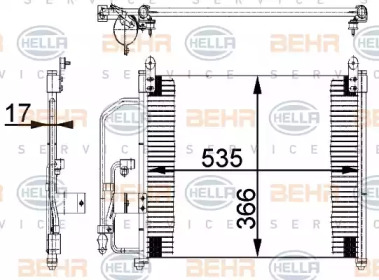 Конденсатор (BEHR HELLA SERVICE: 8FC 351 037-221)