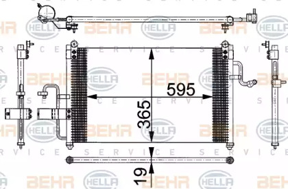 Конденсатор (BEHR HELLA SERVICE: 8FC 351 037-231)