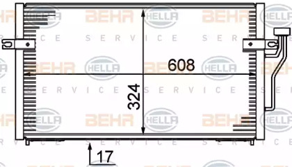 Конденсатор (BEHR HELLA SERVICE: 8FC 351 037-351)