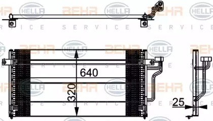 Конденсатор (BEHR HELLA SERVICE: 8FC 351 037-371)