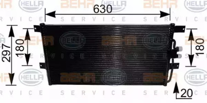 Конденсатор (BEHR HELLA SERVICE: 8FC 351 037-431)