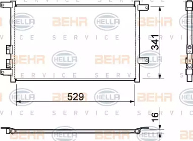 Конденсатор (BEHR HELLA SERVICE: 8FC 351 037-451)