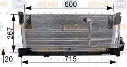 Конденсатор (BEHR HELLA SERVICE: 8FC 351 037-581)