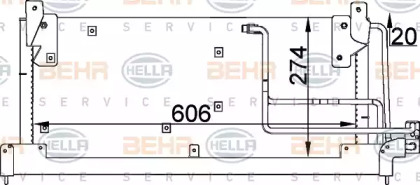 Конденсатор (BEHR HELLA SERVICE: 8FC 351 037-591)