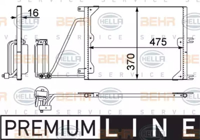 Конденсатор (BEHR HELLA SERVICE: 8FC 351 037-631)