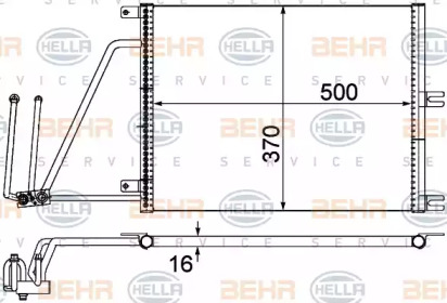 Конденсатор (BEHR HELLA SERVICE: 8FC 351 037-634)