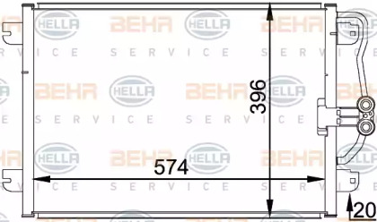 Конденсатор (BEHR HELLA SERVICE: 8FC 351 037-751)