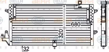 Конденсатор (BEHR HELLA SERVICE: 8FC 351 038-191)