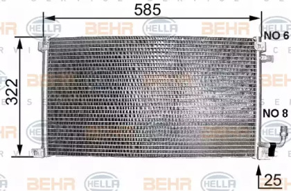 Конденсатор (BEHR HELLA SERVICE: 8FC 351 038-221)