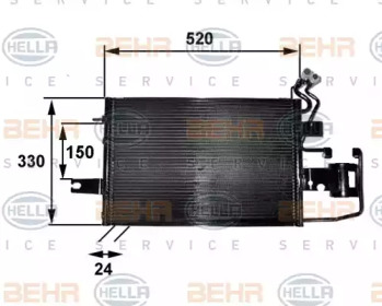 Конденсатор (BEHR HELLA SERVICE: 8FC 351 038-251)