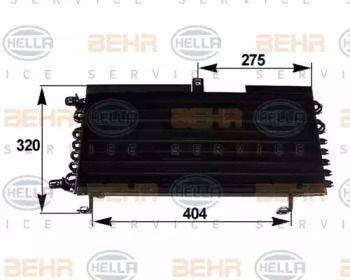 Конденсатор (BEHR HELLA SERVICE: 8FC 351 038-281)