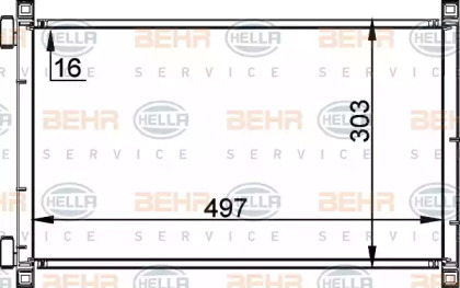 Конденсатор (BEHR HELLA SERVICE: 8FC 351 038-321)