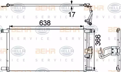 Конденсатор (BEHR HELLA SERVICE: 8FC 351 038-481)