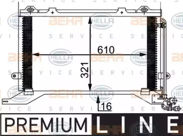 Конденсатор (BEHR HELLA SERVICE: 8FC 351 038-501)