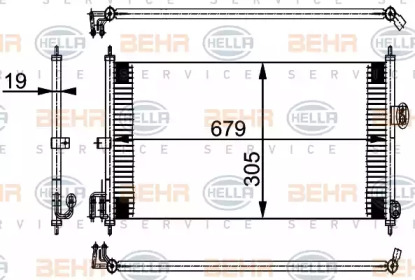 Конденсатор (BEHR HELLA SERVICE: 8FC 351 038-581)