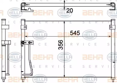 Конденсатор (BEHR HELLA SERVICE: 8FC 351 038-701)