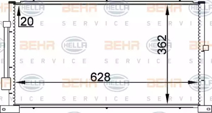 Конденсатор (BEHR HELLA SERVICE: 8FC 351 038-714)