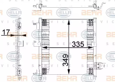 Конденсатор (BEHR HELLA SERVICE: 8FC 351 038-781)