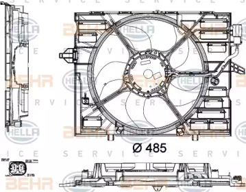 Вентилятор (BEHR HELLA SERVICE: 8EW 351 040-441)