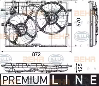 Вентилятор (BEHR HELLA SERVICE: 8EW 351 040-621)