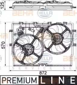 Вентилятор (BEHR HELLA SERVICE: 8EW 351 040-631)
